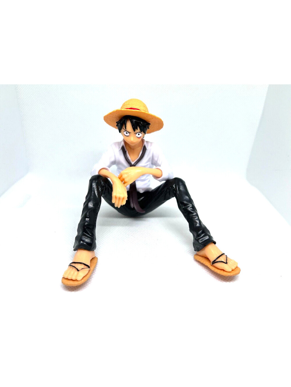 One Piece Monkey D Luffy with Straw Hat Figure Statue Anime Manga